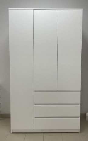 Шкаф 3-ств. с 3 ящиками "Бьянко" в Карталах - kartaly.mebel24.online | фото 3