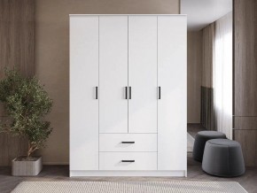Шкаф 4-х створчатый Титан (белый) в Карталах - kartaly.mebel24.online | фото 1