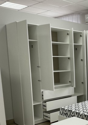 Шкаф 4-ств. с 3 ящиками "Бьянко" в Карталах - kartaly.mebel24.online | фото 2