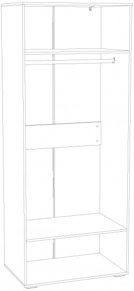 Шкаф для одежды НМ 041.42 "Банни" (Бисквит) в Карталах - kartaly.mebel24.online | фото 4