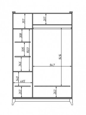 Шкаф для одежды Сабрина (ММ-302-01/03) с зеркалом в Карталах - kartaly.mebel24.online | фото