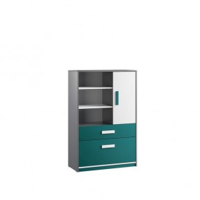 Шкаф книжный Кэнди КШ-2 Океан в Карталах - kartaly.mebel24.online | фото