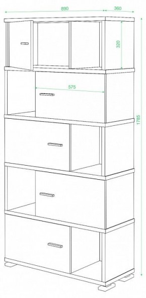 Шкаф комбинированный Домино СБ-30/5 в Карталах - kartaly.mebel24.online | фото 2