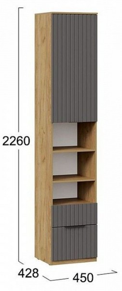 Шкаф комбинированный Хилтон Исп. 2 в Карталах - kartaly.mebel24.online | фото 8