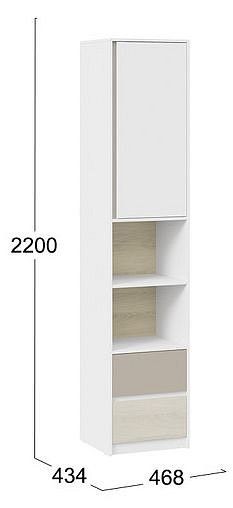 Шкаф комбинированный Сканди в Карталах - kartaly.mebel24.online | фото 4