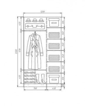 Шкаф-купе ХИТ 22-4-12-11 (420) в Карталах - kartaly.mebel24.online | фото 5