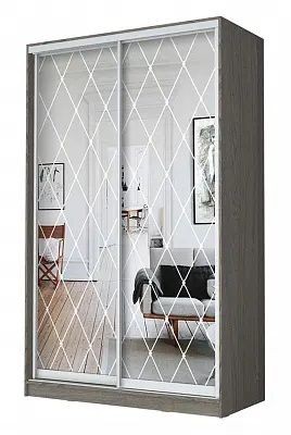 Шкаф-купе ХИТ 24-14-66 РОМБ БОЛЬШОЙ в Карталах - kartaly.mebel24.online | фото