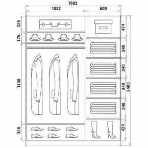 Шкаф-купе ХИТ 24-17-55 (620) в Карталах - kartaly.mebel24.online | фото 3