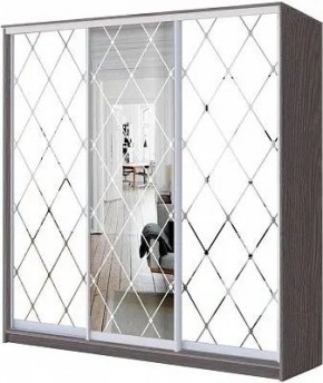 Шкаф-купе ХИТ 24-20/2-666 РОМБ БОЛЬШОЙ МАТОВЫЙ в Карталах - kartaly.mebel24.online | фото