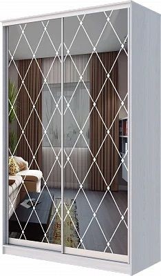 Шкаф-купе ХИТ 24-4-14-66 РОМБ БОЛЬШОЙ в Карталах - kartaly.mebel24.online | фото