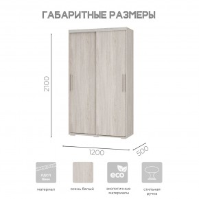 Шкаф-купе ШКК-11 (ясень белый) в Карталах - kartaly.mebel24.online | фото 7
