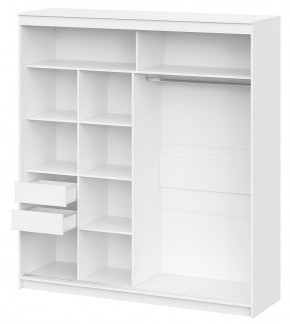 Шкаф-купе ШКП 3 Серия 2 (2000) Белый текстурный в Карталах - kartaly.mebel24.online | фото 2