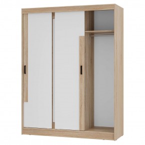 Шкаф-купе Смарт ШКК-06 (дуб сонома/белый) в Карталах - kartaly.mebel24.online | фото 4