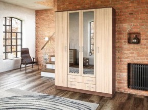 Шкаф Квадро шимо светлый/темный в Карталах - kartaly.mebel24.online | фото 3