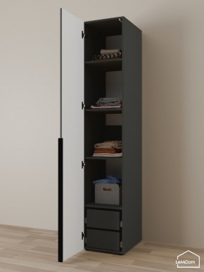Шкаф Linnea MHR-1-4 2050х400х510 (Графит-М 11.1.25) в Карталах - kartaly.mebel24.online | фото 5