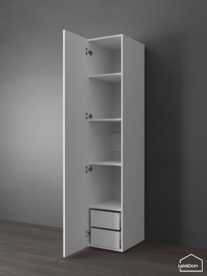 Шкаф Linnea MHR-1PO-4 2050х400х510 (Белый-М 11.1.1) в Карталах - kartaly.mebel24.online | фото 5