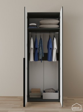 Шкаф Linnea MHR-2 2050х800х510 (Графит-М 11.1.25) в Карталах - kartaly.mebel24.online | фото 4