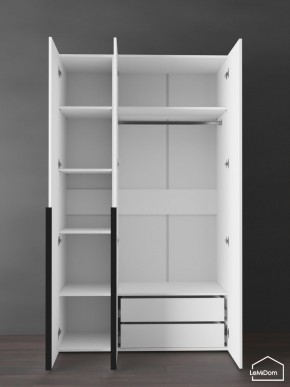 Шкаф Linnea MHR-3-2 2050х1200х510 (Белый-М 11.1.2) в Карталах - kartaly.mebel24.online | фото 5