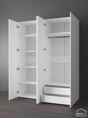 Шкаф Linnea MHR-4PO-2 2050х1600х510 (Белый-М 11.1.1) в Карталах - kartaly.mebel24.online | фото 6