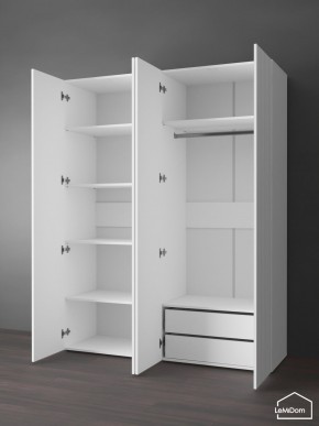 Шкаф Linnea MHR-4PO-2 2050х1600х510 (Белый-М 11.1.2) в Карталах - kartaly.mebel24.online | фото 5