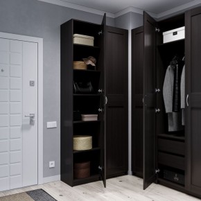 Шкаф МАКС однодверный узкий, цвет Дуб Венге в Карталах - kartaly.mebel24.online | фото 4