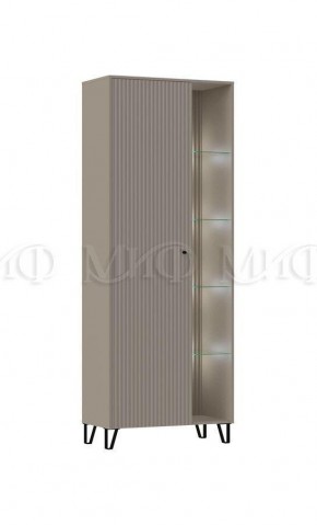 ОЛИВИЯ Шкаф (Глиняный серый/Шарли Мокко) в Карталах - kartaly.mebel24.online | фото