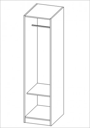 Шкаф ОРИОН однодверный, цвет Дуб Венге в Карталах - kartaly.mebel24.online | фото 2