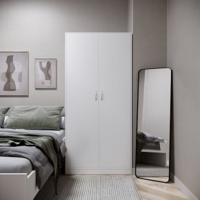 Шкаф ПЕГАС двухдверный, цвет белый в Карталах - kartaly.mebel24.online | фото 4