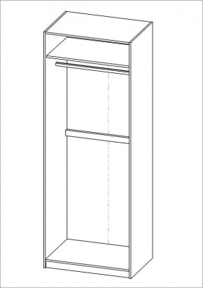 Шкаф ПЕГАС двухдверный, цвет Дуб Сонома в Карталах - kartaly.mebel24.online | фото 3