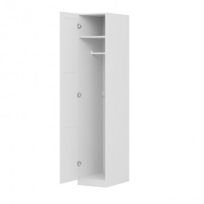 Шкаф ПЕГАС однодверный с рамочным фасадом, цвет белый в Карталах - kartaly.mebel24.online | фото 2