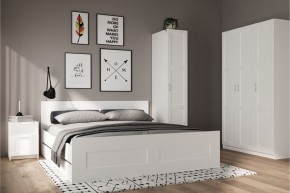 Шкаф ПЕГАС однодверный с рамочным фасадом, цвет белый в Карталах - kartaly.mebel24.online | фото 4