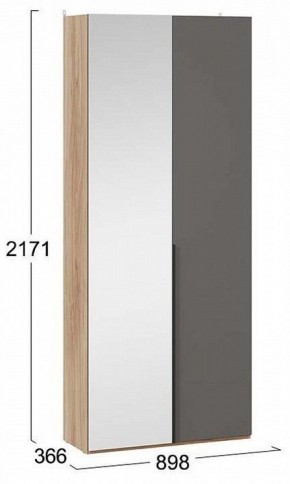Шкаф платяной Порто СМ-393.07.225 в Карталах - kartaly.mebel24.online | фото 3