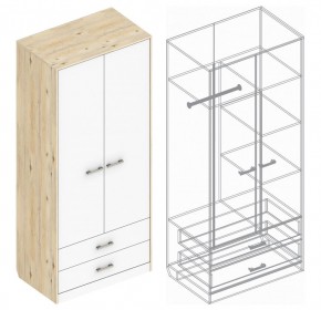 Шкаф "Милана" 2-х створчатый с 2 ящиками в Карталах - kartaly.mebel24.online | фото 3