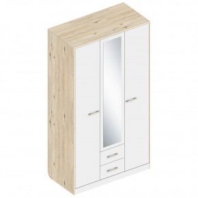 Шкаф "Милана" 3-х створчатый с 2 ящиками по центру в Карталах - kartaly.mebel24.online | фото