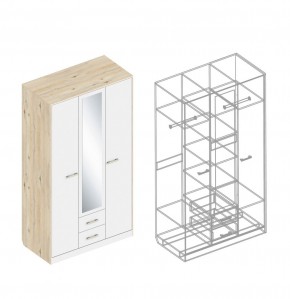 Шкаф "Милана" 3-х створчатый с 2 ящиками по центру в Карталах - kartaly.mebel24.online | фото 3
