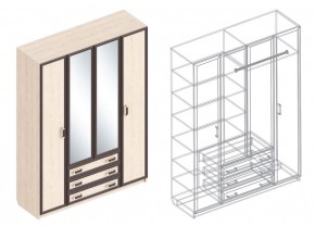 НАОМИ Шкаф 4-х створчатый в Карталах - kartaly.mebel24.online | фото 3
