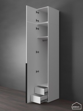 Шкаф с антресолью Linnea MHR-1A-3 2450х400х510 (Белый-М 11.1.1) в Карталах - kartaly.mebel24.online | фото 6