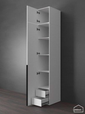 Шкаф с антресолью Linnea MHR-1A-4 2450х400х510 (Белый-М 11.1.1) в Карталах - kartaly.mebel24.online | фото 5