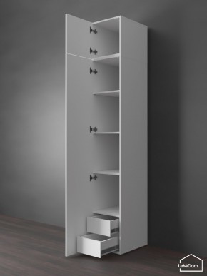 Шкаф с антресолью Linnea MHR-1POA-4 2450х400х510 (Белый-М 11.1.2) в Карталах - kartaly.mebel24.online | фото 5