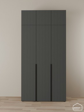 Шкаф с антресолью Linnea MHR-3A-2 2450х1200х510 (Графит-М 11.1.25) в Карталах - kartaly.mebel24.online | фото