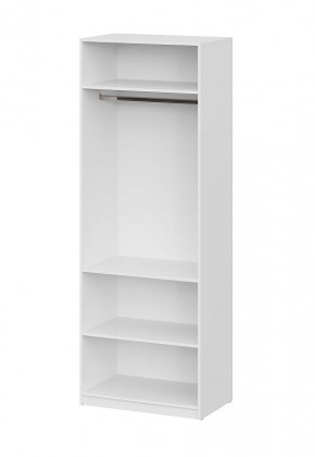 Шкаф ШК-5 + 2 полки (800) Белый текстурный в Карталах - kartaly.mebel24.online | фото 3
