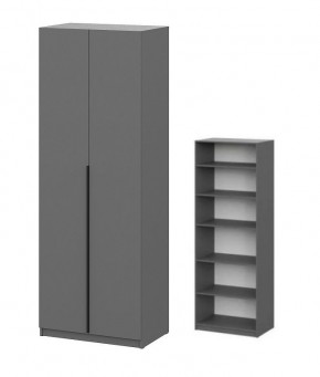Шкаф ШК-5 + 4 полки (800) Графит в Карталах - kartaly.mebel24.online | фото 1
