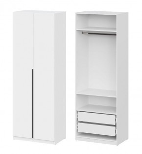 Шкаф ШК-5 + 2 полки + ящики (800) Белый текстурный в Карталах - kartaly.mebel24.online | фото