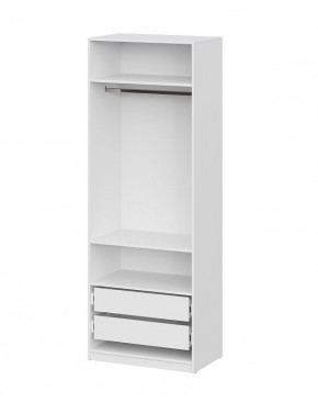 Шкаф ШК-5 + 2 полки + ящики (800) Белый текстурный в Карталах - kartaly.mebel24.online | фото 3
