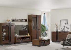 МАГНОЛИЯ Шкаф-стекло низкий (Дерево/орех) в Карталах - kartaly.mebel24.online | фото 3