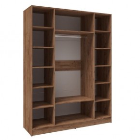 Шкаф Вегас 1600 Дуб крафт табачный/Дуб крафт белый в Карталах - kartaly.mebel24.online | фото 2