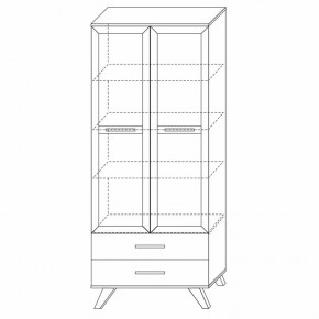 Шкаф-витрина 800 Вега Скандинавия в Карталах - kartaly.mebel24.online | фото 7