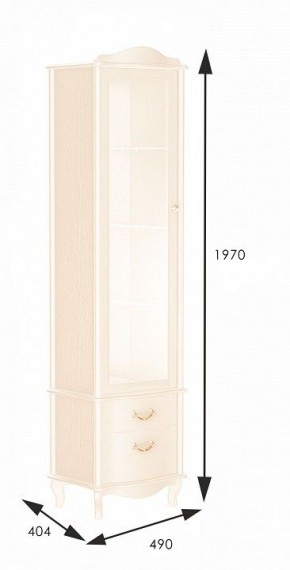 Шкаф-витрина Джульетта в Карталах - kartaly.mebel24.online | фото 2
