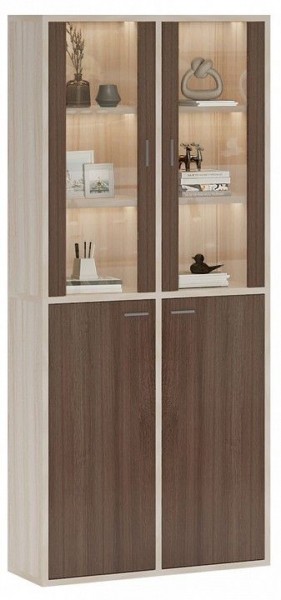 Шкаф-витрина Домино СУ(ш2в2)+2ФС+2ФГ в Карталах - kartaly.mebel24.online | фото 2