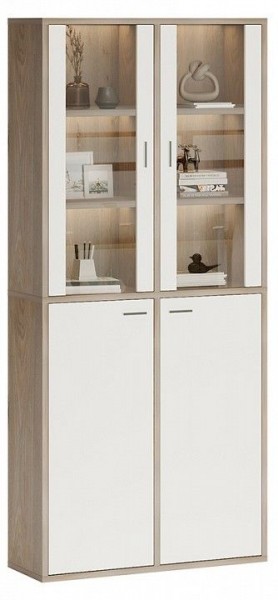 Шкаф-витрина Домино СУ(ш2в2)+2ФС+2ФГ в Карталах - kartaly.mebel24.online | фото 2